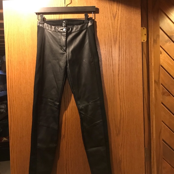 H&M Denim - Women’s faux leather pants NWT